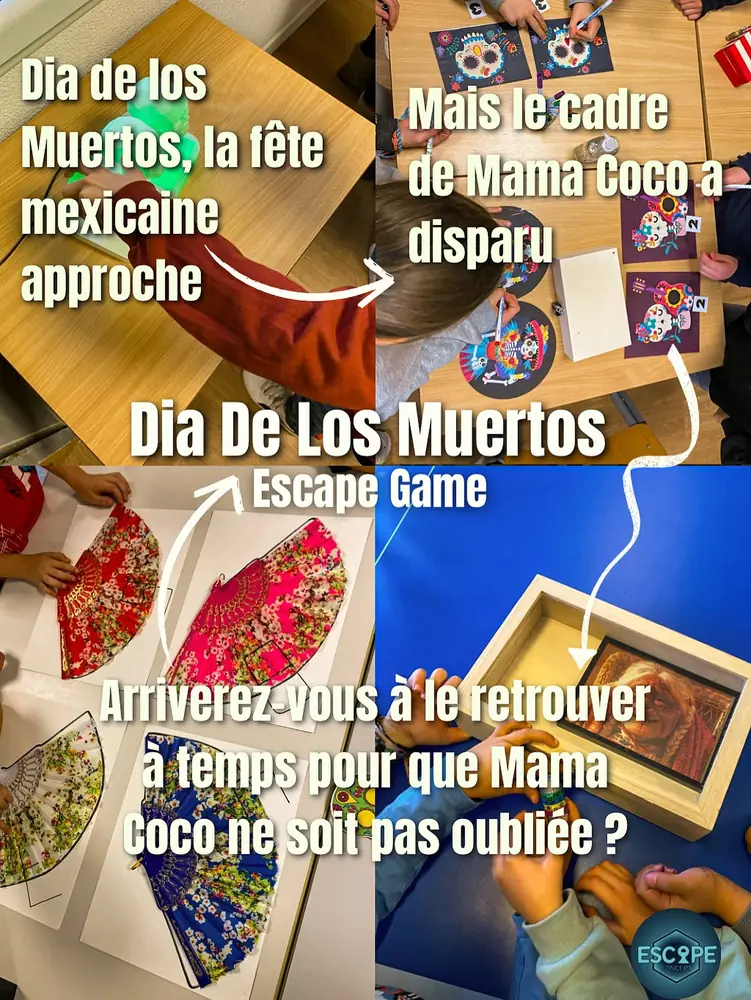 Publication Instagram d'Escape Concept : Dia de los Muertos