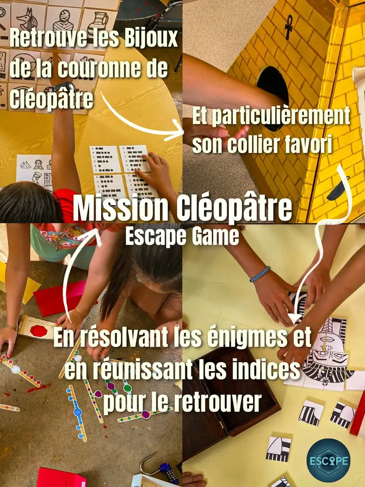 Publication Instagram d'Escape Concept : Mission Cléopâtre